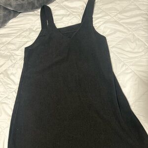 Black Corduroy Mini Dress